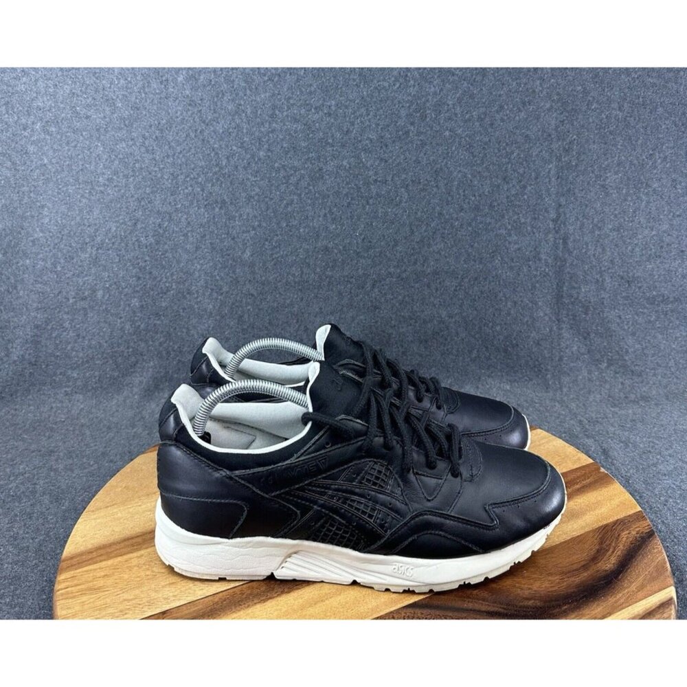Asics Black Sneakers with White Soles